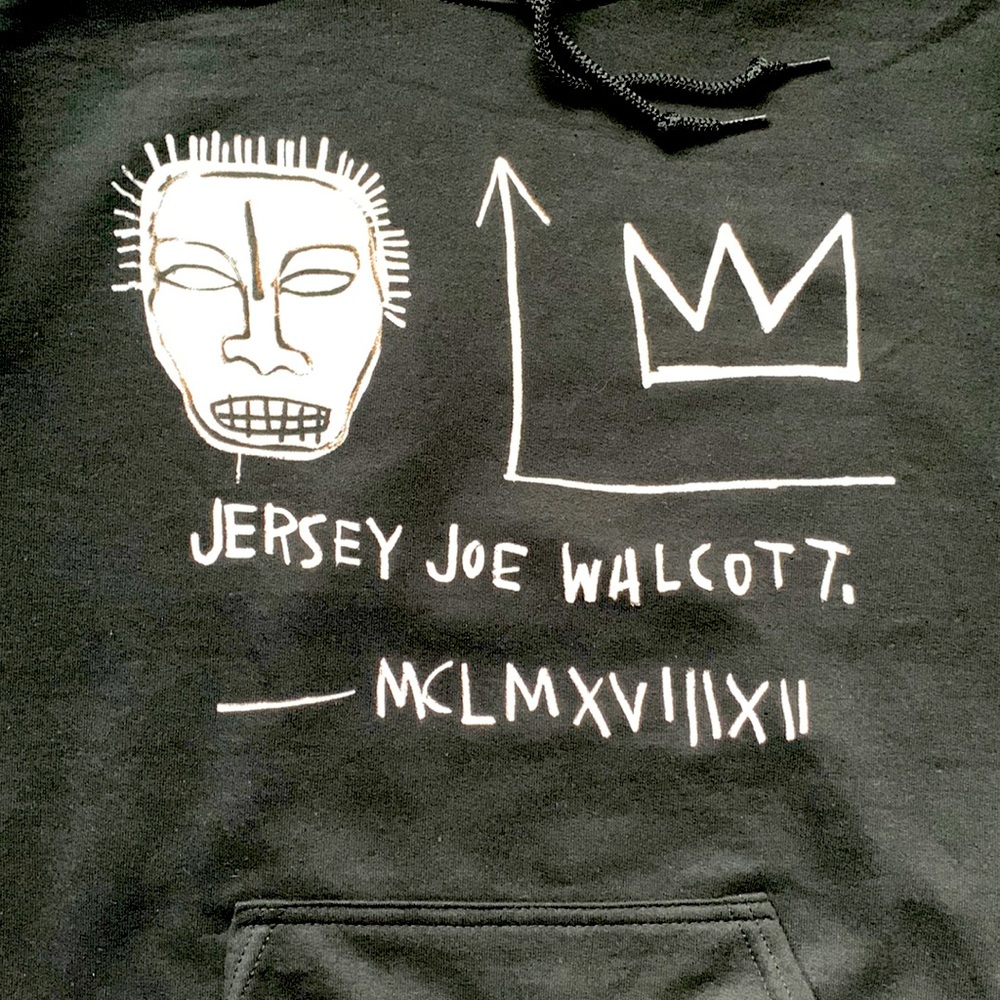 Jean Michel Basquiat black hoodie NWT size: Medium